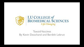 Toxoid Vaccines [upl. by Eeloj]