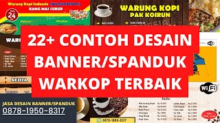 22 Contoh SpandukBanner Warung Kopi Menarik Terbaik amp Terlengkap [upl. by Aicilic477]