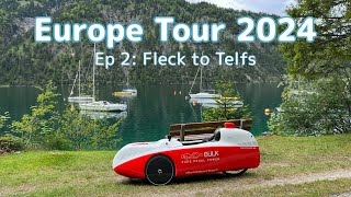 Velomobile Tour Europe 2024 Day 3 Fleck to Telfs Isar Radweg Sylvenstein See Achensee [upl. by Lorelie]