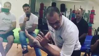 Osteopathic articulation techniques to the ankle joint [upl. by Acinoev715]