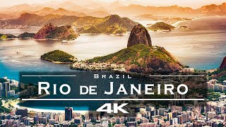 Rio de Janeiro Brazil 🇧🇷  by drone 4K [upl. by Aihsatal211]