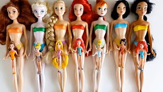 Disney Princess Doll Makeover  DIY Miniature Ideas for Barbie  Wig Dress Faceup and More DIY [upl. by Ehud870]