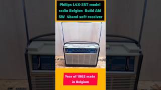 1962s vintage receiver L4X25T 4band soft Belgium build radioyoutube viral radio antiqueradio [upl. by Arny]