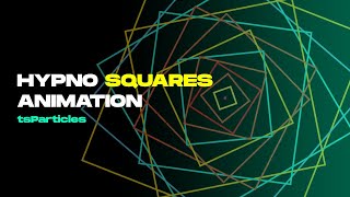 Hypno Squares Animation Using Html Css And tsParticles [upl. by Yregerg]