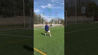 Diferentes ÁNGULOS 🧤📐Reto de PORTERO🧤⚽️ shorts viralvideo football soccer goalkeeper [upl. by Eilyk]