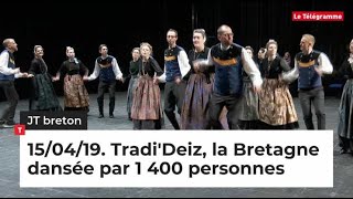 JT Breton TradiDeiz la Bretagne dansée par 1 400 personnes [upl. by Enirehtac]