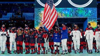 Team USA enters Winter Olympics Opening Ceremony 2022 [upl. by Elo]