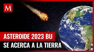 Telescopio capta al asteroide 2023 BU acercándose a la Tierra [upl. by Leverick582]