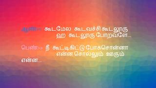 Kooda Mela Kooda Vechchu Tamil Karaoke with Lyrics [upl. by Gratia]