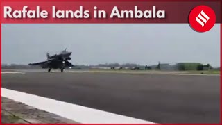 First batch of Rafale fighter jets lands in Ambala Air Base [upl. by Arua8]