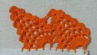 Barrado de abacaxis carreira única fácilCanalcrocheparainiciantes [upl. by Leia170]