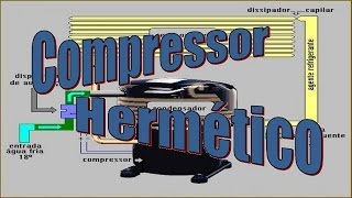 Compressor de Refrigeração Alternativo e Rotativo [upl. by Aleacim]