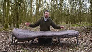 CARP FISHING REVIEW  FOX DURALITE BED amp SLEEPING BAG [upl. by Pepper]