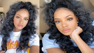 15 NATURAL SLAY HALF UP HALF DOWN😍  OUTRE ASHANI HALF WIG [upl. by Terpstra]