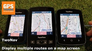 TwoNav GPS units  Displaying multiple routes on the map page [upl. by Benedic]