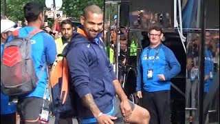 ICC Champions Trophy 2017 Indian players leave from Edgbaston Stadium [upl. by Arinay]