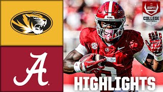 Missouri Tigers vs Alabama Crimson Tide  Full Game Highlights  ESPN College Football [upl. by Fisa163]