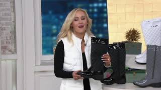 Khombu Waterproof Quilted Boots  Marylin on QVC [upl. by Anir341]