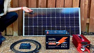 100 Watt Solar Panel Kit Setup for Complete Beginners  Start to Finish [upl. by Amling481]