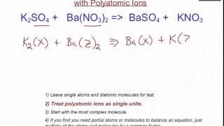 Balancing Chem Eq Polyatomic [upl. by Layney]