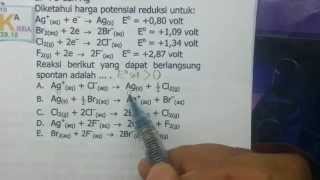 Reaksi yang dapat berlangsung spontan atau tidak berdasarkan Potensial reduksiE°sel kimia [upl. by Telracs]