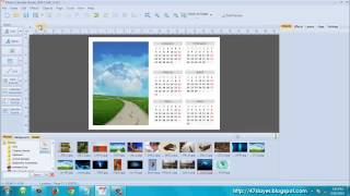 Creating Calender with Mojosoft Photo Calendar Studio 2014 [upl. by Thilda]