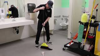 Janitorial Restroom Cleaning StepByStep Training [upl. by Llennaj]