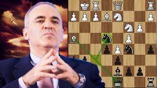 Kasparov destroys the Petrosian system with an immortal queen sacrifice  Kramnik vs Kasparov 1994 [upl. by Tuhn654]