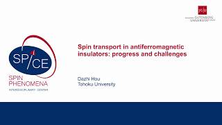 Talks  Antiferromagnetic Spintronics  Dazhi HOU Tohoku University [upl. by Iret]