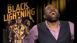 BLACK LIGHTNING Interviews Cress Williams China Anne McClain Nafessa Williams Christine Adams [upl. by Oiciruam]