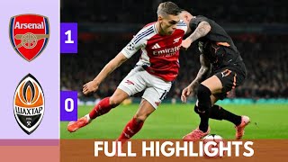 Arsenals Narrow Victory 10 Shakhtar Highlights [upl. by Lanor]