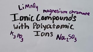 Ionic Compounds with Polyatomic Ions [upl. by Tala]