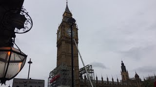 Big Ben Repairs London Westminster scaffolding Live [upl. by Nie]