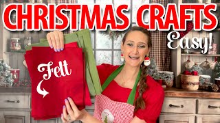 Brilliant ways to use FELT for your Christmas Crafts  Dollar Tree DIYs 2024 [upl. by Merrick]