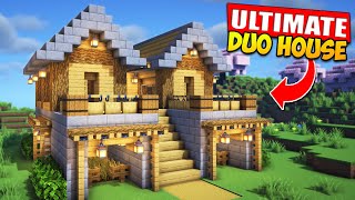 ⛏️ Minecraft  ULTIMATE Duo House 🏡  Build Tutorial for Survival [upl. by Miah347]