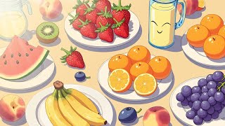 A Bite of Paradise – LoFi Tunes with Fresh Fruits 🍉 [upl. by Ahsitahs5]