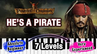 Hes a Pirate Pirates of the Caribbean 7 Piano Covers for Different SKILL LEVELS [upl. by Regan]