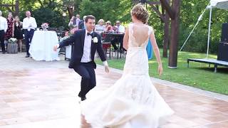 OUR WEDDING FIRST DANCE  lots of fun love amp laughs [upl. by Dovev259]