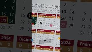 Resumen Calendario Escolar Ciclo 2024 2025 Anteproyecto Inicio clases vacaciones cte [upl. by Ojyram]