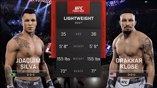 UFC 301 Silva vs Klose UFC 5 Simulation [upl. by Anihsat]