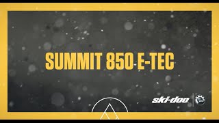 2017 SkiDoo  The Summit 850 ETEC [upl. by Neelia]