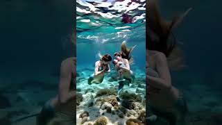 Mermaid Princess Underwater Photography Aquarium Beauty [upl. by Dasya]