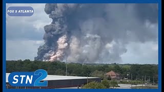 Fire Sparks at BioLab Plant in Conyers [upl. by Schaumberger618]