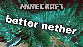 Minecraft better nether mod Gameplay [upl. by Aipmylo]