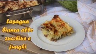 LASAGNA BIANCA ALLE ZUCCHINE E FUNGHI 😋 facili e veloci da preparare  Lorenzo in cucina [upl. by Uv]