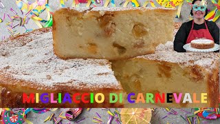 Migliaccio  Migliaccio di Carnevale  Semolina Cheese Cake recipe [upl. by Timofei687]