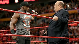 Bobby Lashley Entrance to confront Paul Heyman  Raw July 16 2018 [upl. by Rosati]