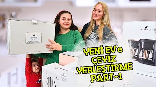 Yeni Ev Çeyiz Yerleştirme  Evlenecekler Özellikle İzlesin 😍 Vlog Part 1 ❤️ [upl. by Efron]