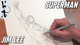 Jim Lee penciling Superman [upl. by Anora]