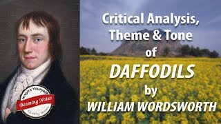 Daffodils by William Wordsworth Analysis and Explanation [upl. by Auod]